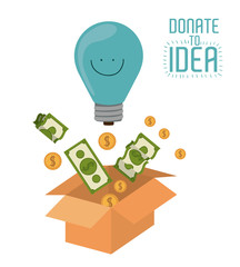 Sticker - Donate to idea design