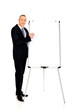 © Piotr Marcinski - Male executive writing on a flipchart