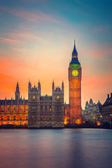 Wall Mural - Big Ben and Houses of parliament, London