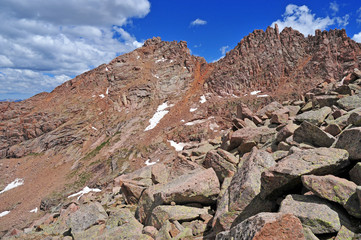 Wall Mural - Sunlight Peak, Colorado 14er in the San Juan Range, Rocky Mountains, Colorado Mountains
