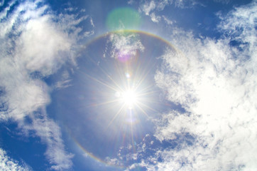 Wall Mural - beautiful sun halo