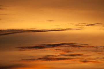 Wall Mural - sky clouds sun set