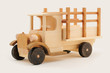 Product photography wooden old truck front left handmade