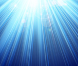 Fototapeta Niebo - Blue shining magic light background