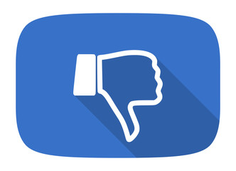 Poster - dislike flat design modern icon