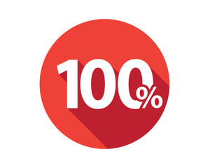 100 percent discount sale red circle