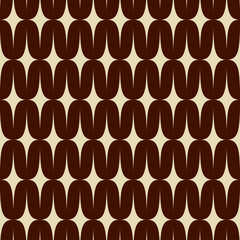  seamless wavy pattern retro. なみなみレトロパターン