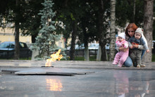 People Commemorate The Eternal Flame