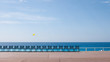© Balanina Photography - Set of blue chairs on the boulevard by the beach in Nice
