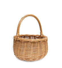 Empty wicker basket