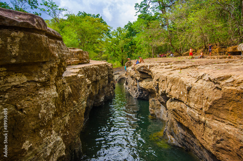 Los Cangilones de Gualaca is one of the best natural swimming bath in the provin Poster