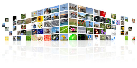 Poster - tv news media internet digital background