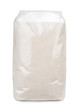 Transparent plastic bag of sugar