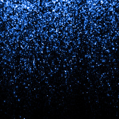 Wall Mural - Blue sparkle glitter abstract background.