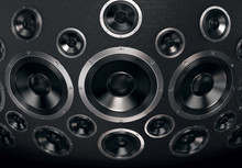 Speakers Abstract Background. 3D Render