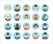 © painterr - Persons icons collection. Icons set illustrating people