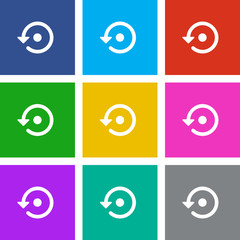 Canvas Print - App Icon Metro Style - 9 Colors