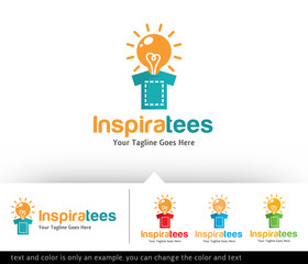 Inspiration Tees Logo Template Design Vector