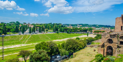 Fotografia, Obraz view of antique horse racing stadium situated in the center of rome