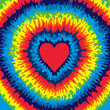Heart Tie Dye Background