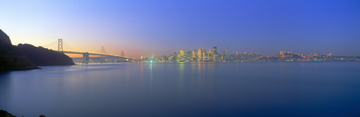 Wall Mural - Bay Bridge & San Francisco from Treasure Island, California