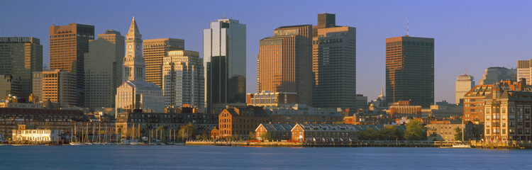 Wall Mural - Boston Harbor from South Boston, Sunrise, Massachusetts