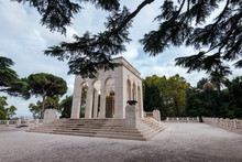 View Of Mausoleum Ossuary Of The Janiculum Hill, Dedicated To The Fallen For Rome Between 1849 And 1870