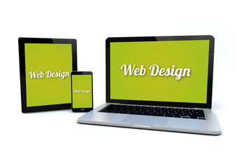 Canvas Print - responsive web design concept