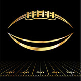 American Football Golden Icon