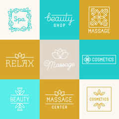 Wall Mural - Spa and beauty logos