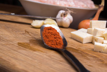 Cubes Of Cheese And Chili Peppers