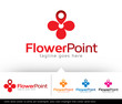 © gunaonedesign - Flower Point Logo Template Design Vector