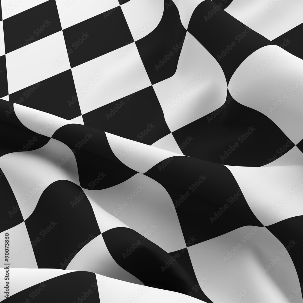 Auto sport grid flag background - obrazy, fototapety, plakaty 