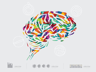 vector illustration of a brain icon