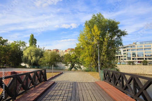 Plakat most linowy  aleja-park-wroclaw