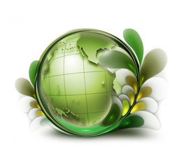 Wall Mural - green earth