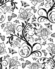 Poster - Seamless Floral Pattern