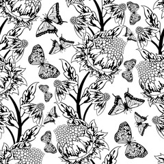 Poster - Seamless Floral Pattern