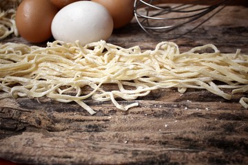 Sticker - Making noodles with egg and whisk