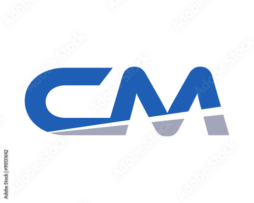 CM Letter Logo Modern Stock Vector | Adobe Stock