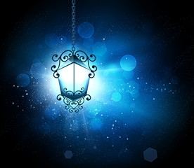 Canvas Print - glowing lantern