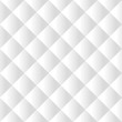 Seamless white padded upholstery vector pattern texture