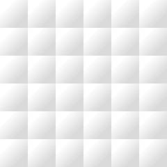Seamless white padded upholstery vector pattern texture