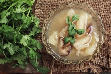 Canvas Print - Chinese soup or fish maw soup