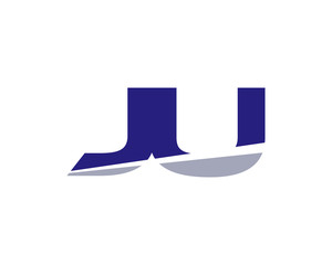 JU Letter Logo Modern