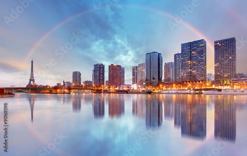 Naklejka dekoracyjna Paris skyline cityscape