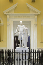 Original Life-size Statue Of George Washington By Jean-Antoine Houdon In Restored Virginia State Capitol Rotunda, Richmond Virginia