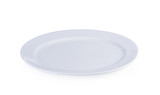 Fototapeta Mapy - Empty white plate  on white background
