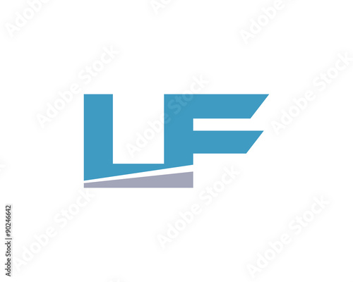 LF Letter Logo Modern Stock Vector | Adobe Stock
