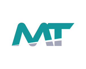 Poster - MT Letter Logo Modern